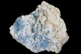Blue, Cubic Fluorite Crystal Cluster - New Mexico #100989-1